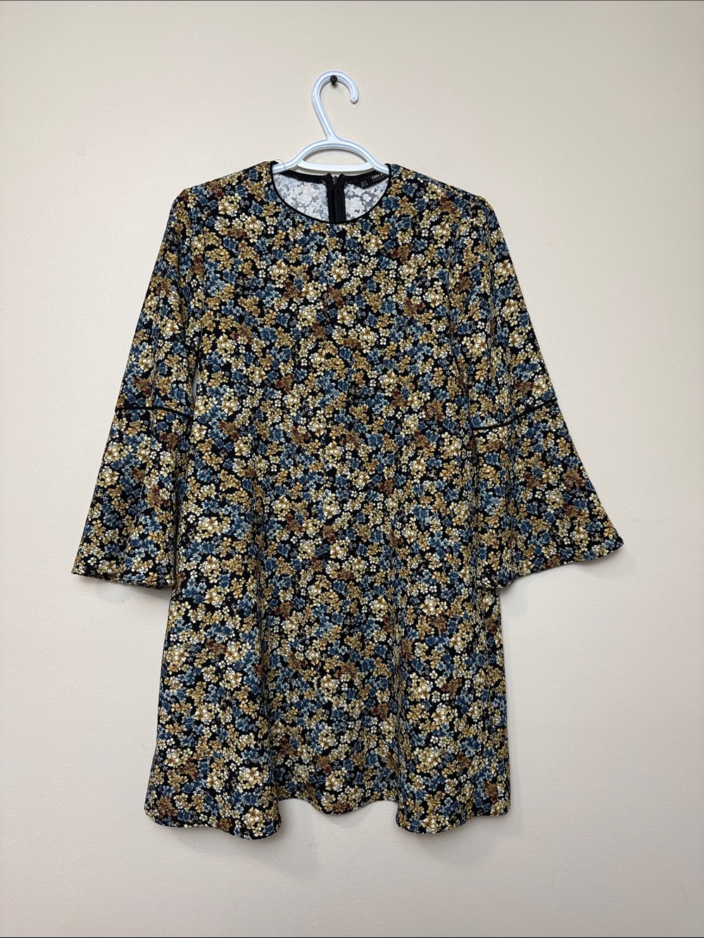 Zara Navy Floral Mini dress size S